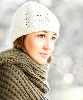 Woman in winter