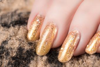 Nails in gold