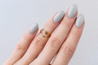 Beautiful womans hand with manicure