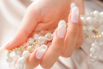 Rhinestones on Fingernails