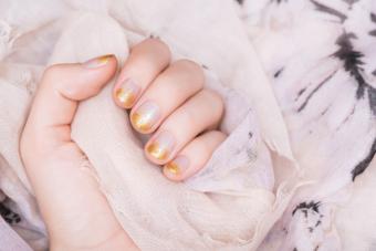 Nails in gold