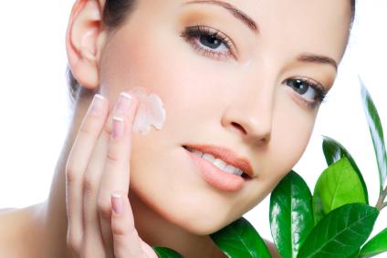 Woman with clear skin
