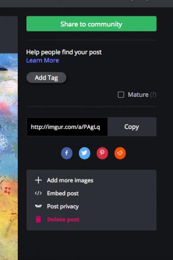 Screenshot of sharing image