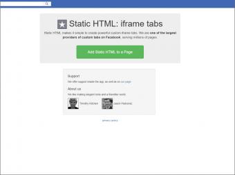 Screenshot of Static HTML iFrame Tabs