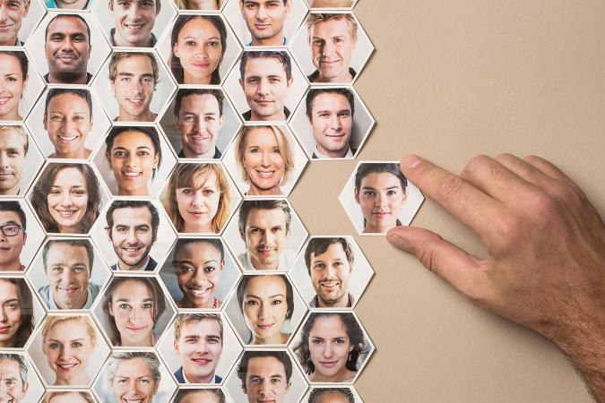 Facebook allows users to connect based on their existing connections.