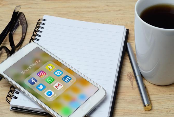 Smart phone with social media