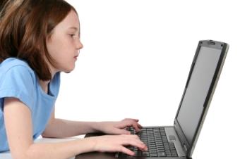 child on laptop