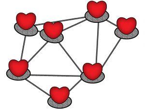 network of hearts