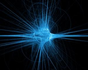 Blue light abstract
