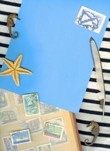 Scrapbooking elements for a blog