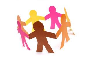 Image of figures connected in a circle