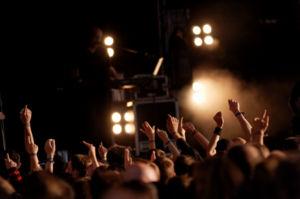 Crowd Enjoying a Concert
