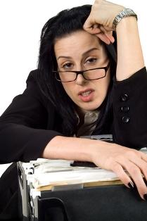 Woman needing burn out prevention program