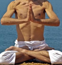 Man meditating