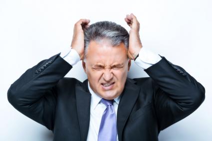 Stressed businessman