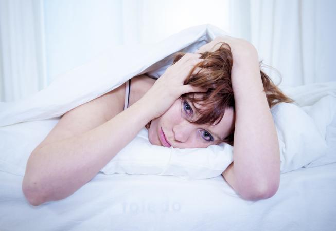 woman with insomnia
