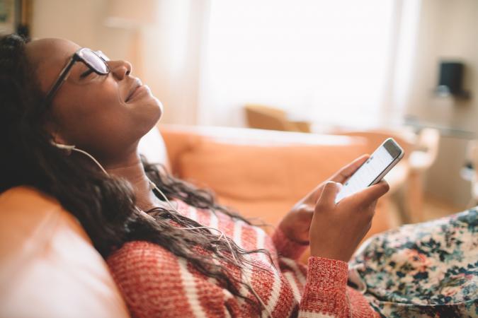 woman using mobile phone