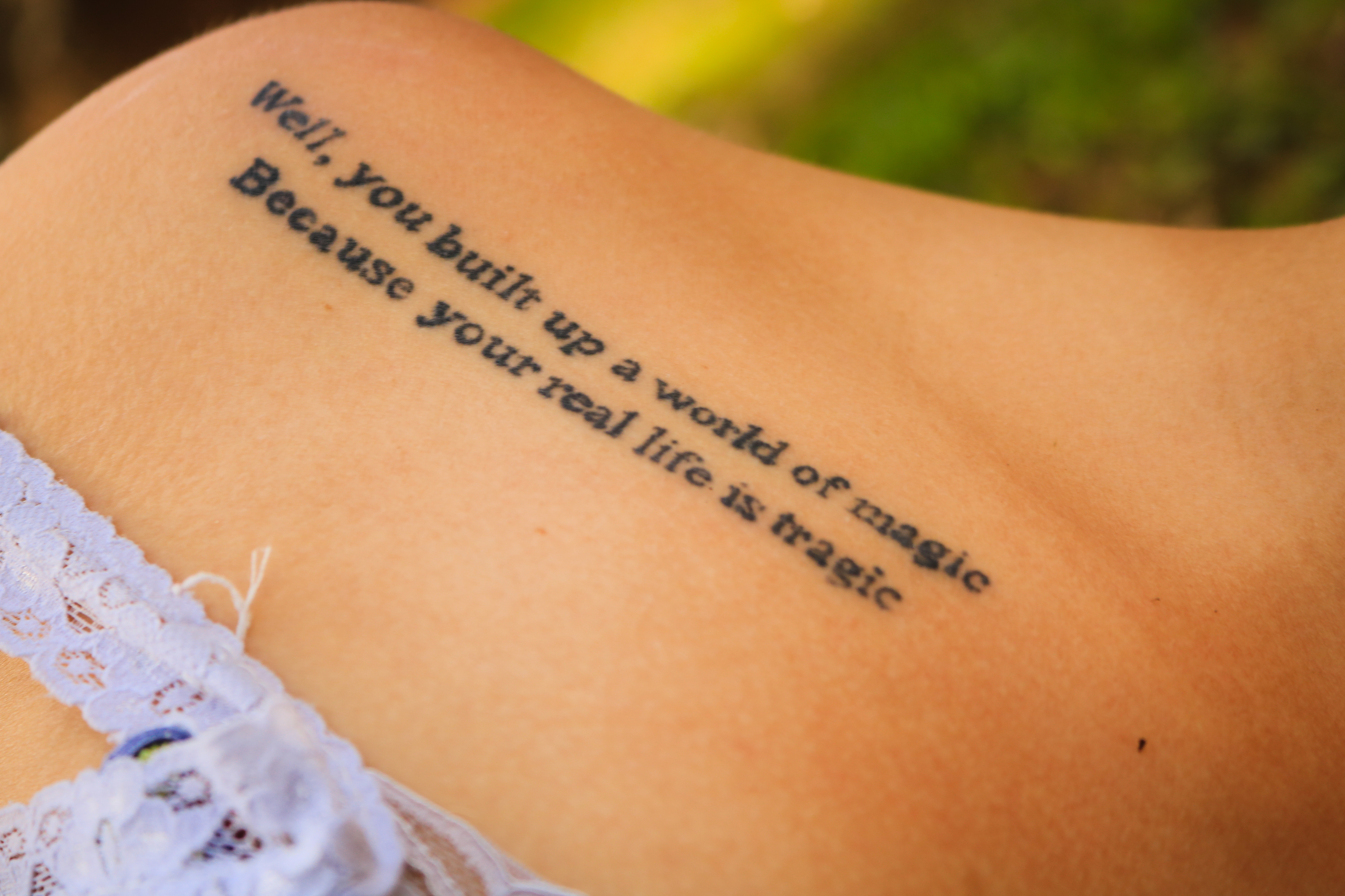 Tattoos quotes art about being Tattoo Quotes