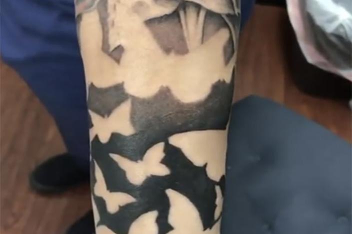negative space tattoos lovetoknow negative space tattoos lovetoknow