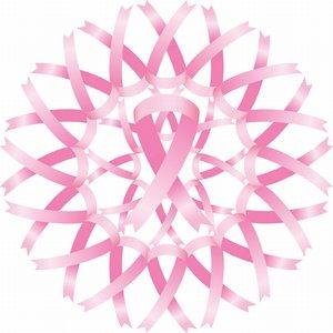 Pink ribbon mandala