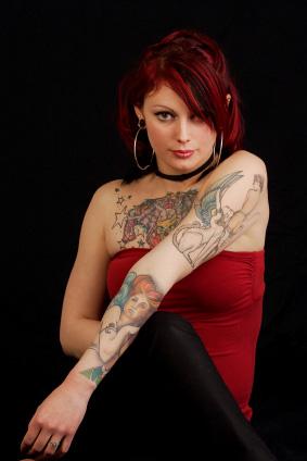 tattooed woman