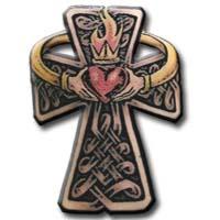 Knot Cross With Claddagh And Flame Knot Cross With Claddagh And Flame