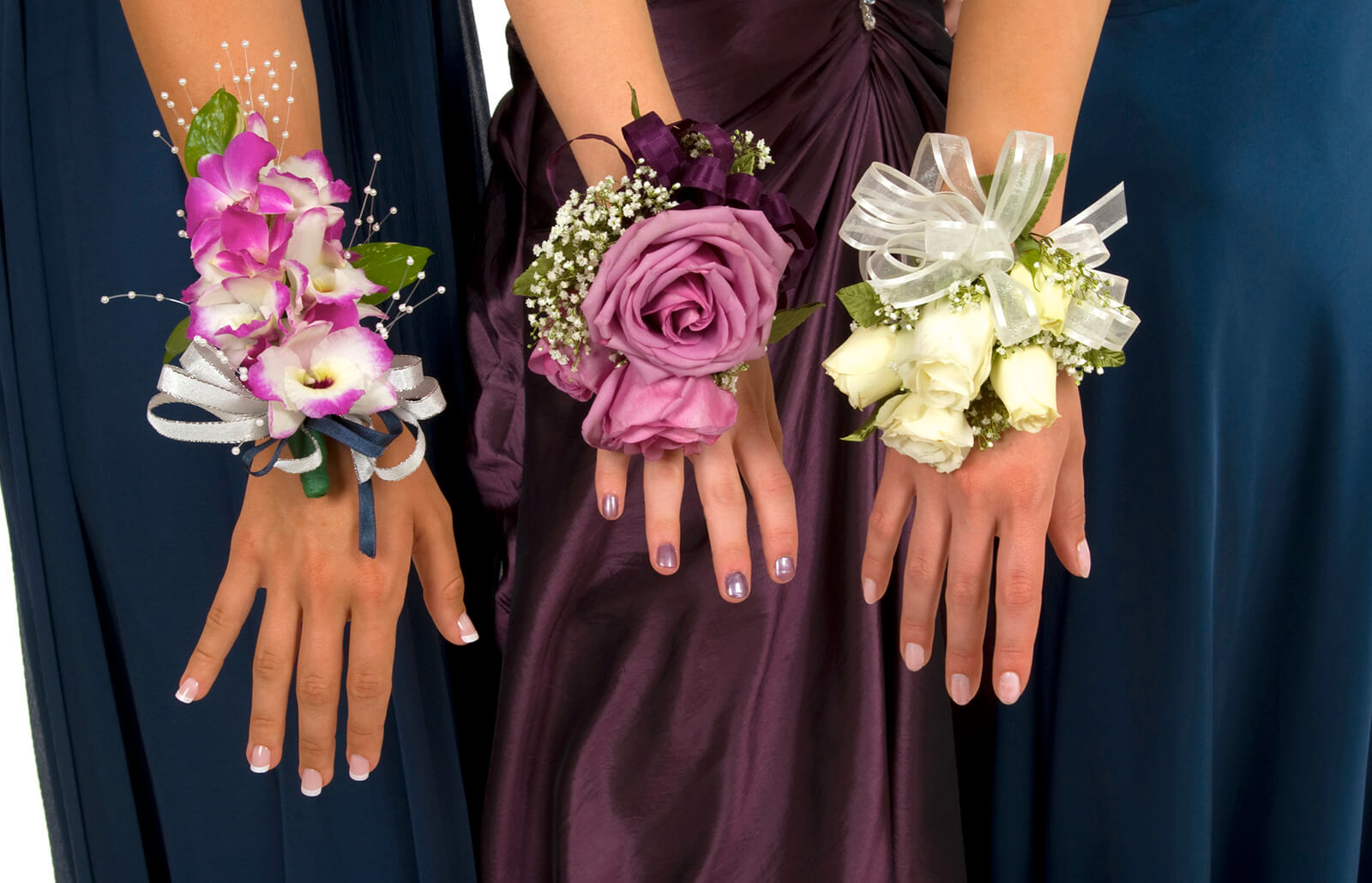 flower wrist bands for prom