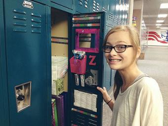 high school lockers decorated