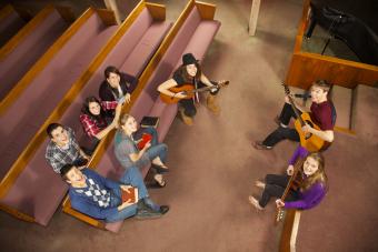 Youth group making music