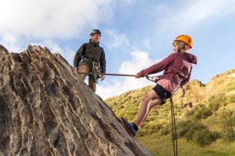 Rock climbing lesson