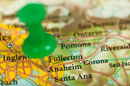 map of southern california disneyland orange county