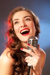 Woman singing