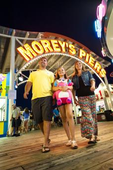 Family at Moreys' Piers