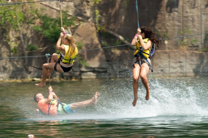 Brownstone Water Park Zipliners