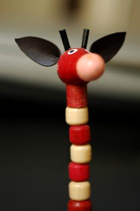 wooden giraffe