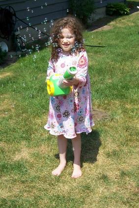 Little Tikes Bubble Leaf Blower generates a lot of bubbles.