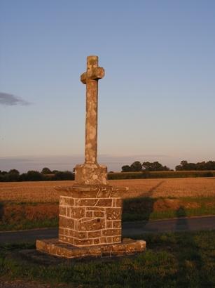 cross monument in Brittany, France