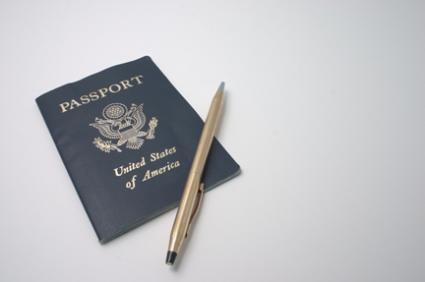 US Passport and pen