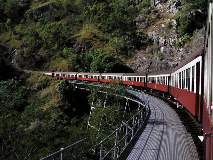 Scenic train travel