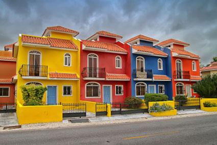 colorful houses