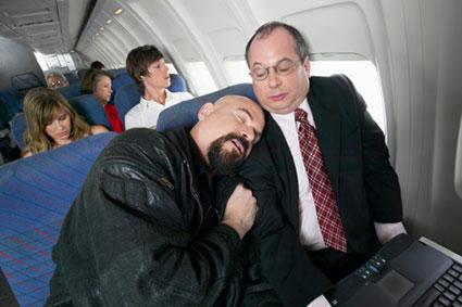 Airplane lounger
