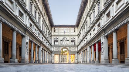 Uffizi Art Gallery in Florence, Italy