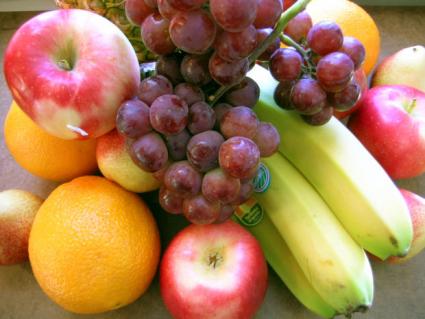 Fresh fruits.