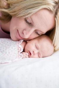 mom and baby