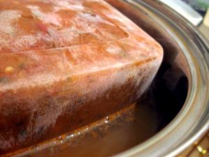 Frozen soup.