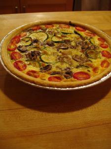Tomato quiche.