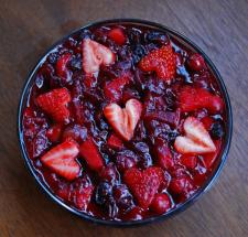 Holiday cranberry sauce.