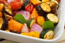 Roasted vegetables.