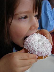 Coconut doughnut.