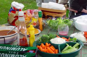Picnic foods.